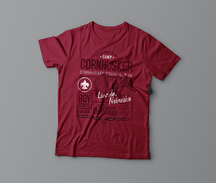 cornhusker boy scouts t-shirt design