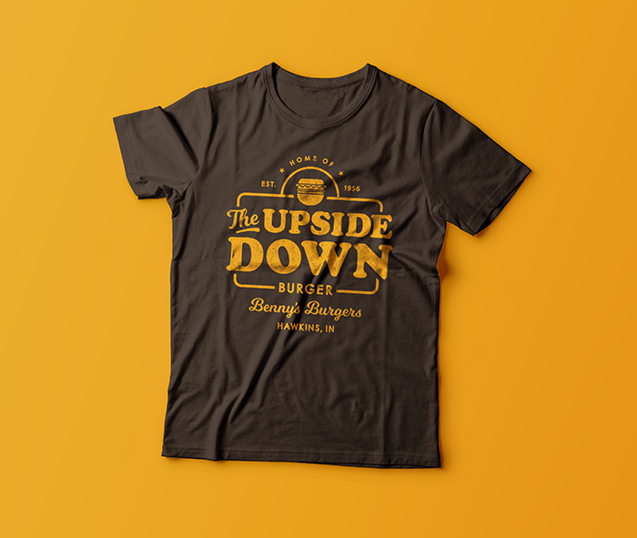 the upside down stranger things tee fury t-shirt design