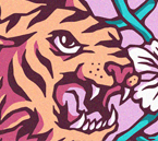 Tiger Illustration Print